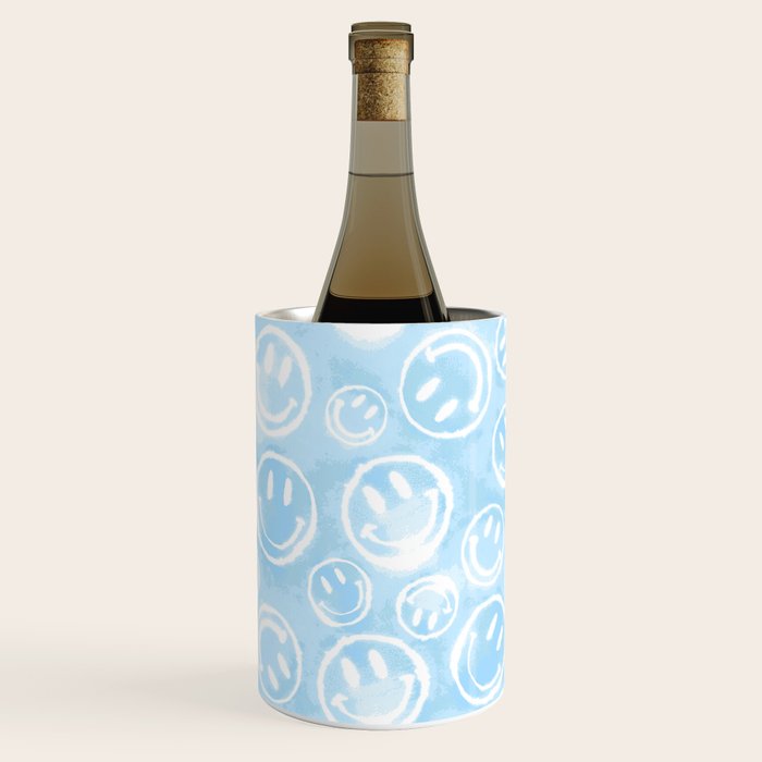 Blue Tie-Dye Smileys Wine Chiller Gallery Image 2