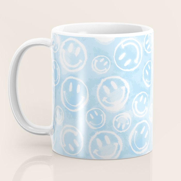Blue Tie-Dye Smileys Coffee Mug Gallery Image 3