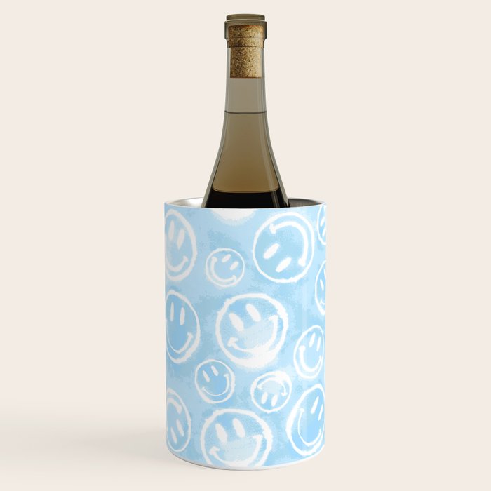 Blue Tie-Dye Smileys Wine Chiller Gallery Image 3