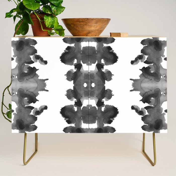 Black Ink Blots Credenza Gallery Image 1