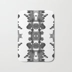 Black Ink Blots Bath Mat Gallery Image 1