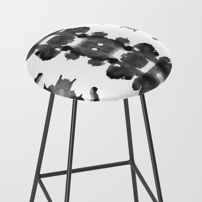 Black Ink Blots Stool Gallery Image 2