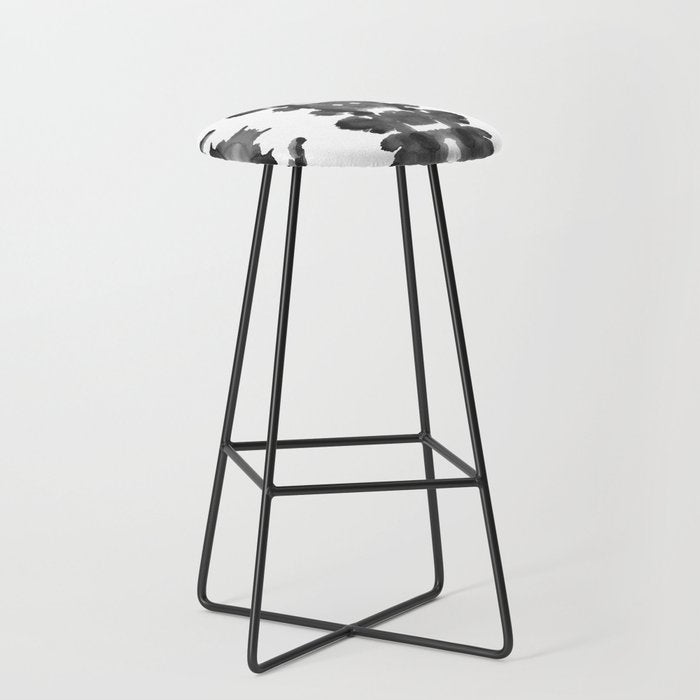 Black Ink Blots Stool Gallery Image 1