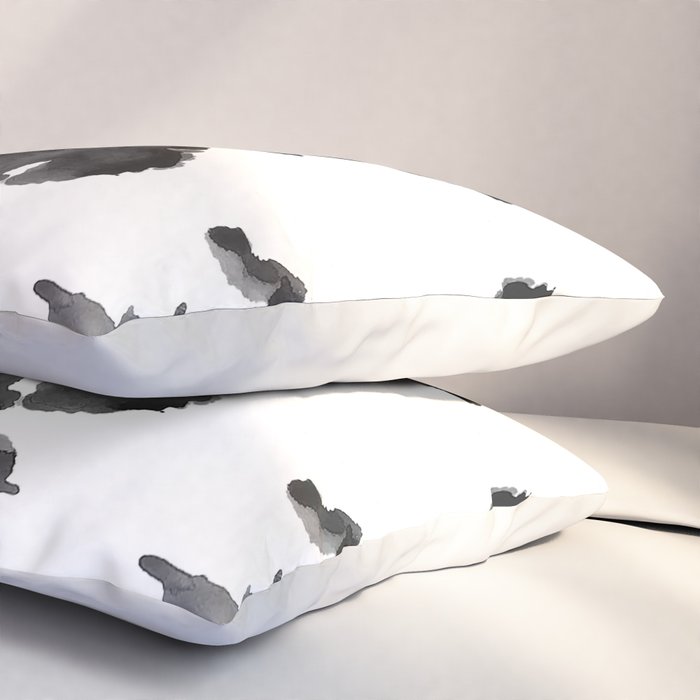 Black Ink Blots Pillow Sham Gallery Image 3