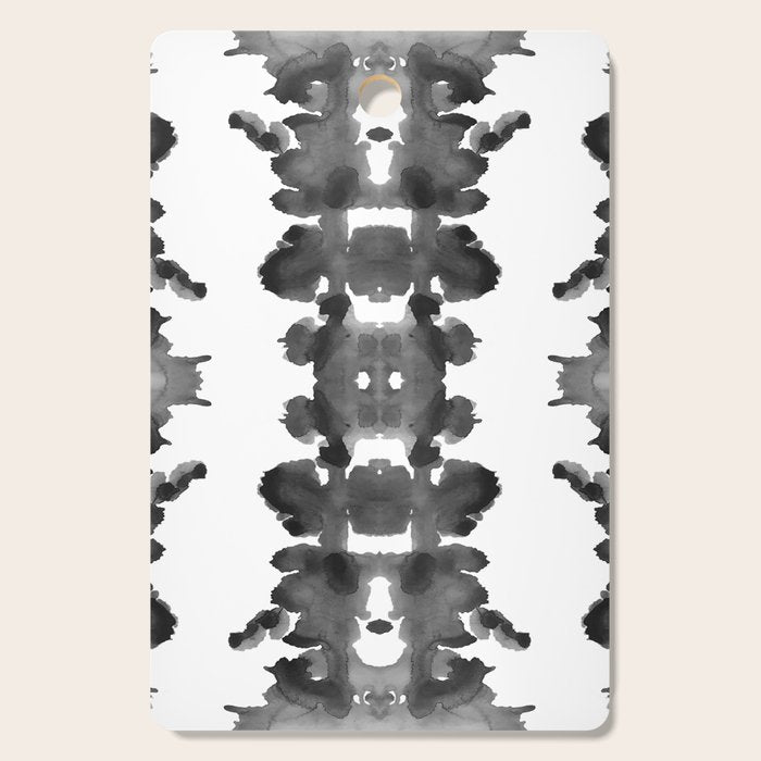 Black Ink Blots Cutting Board Gallery Image 1