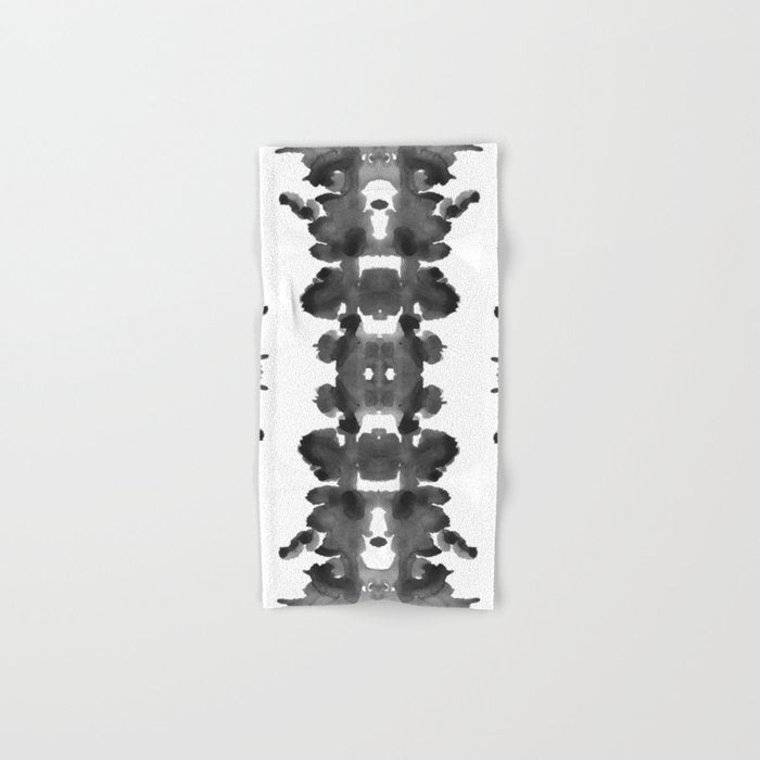 Black Ink Blots Bath Towel Gallery Image 1