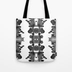 Black Ink Blots Tote Bag Gallery Image 1