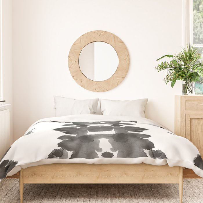 Black Ink Blots Duvet Cover Gallery Image 3