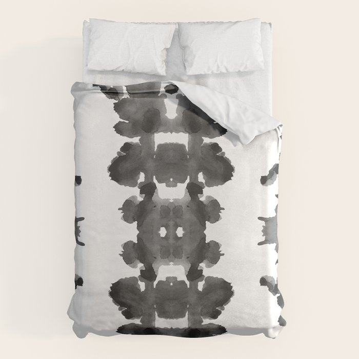 Black Ink Blots Duvet Cover Gallery Image 6