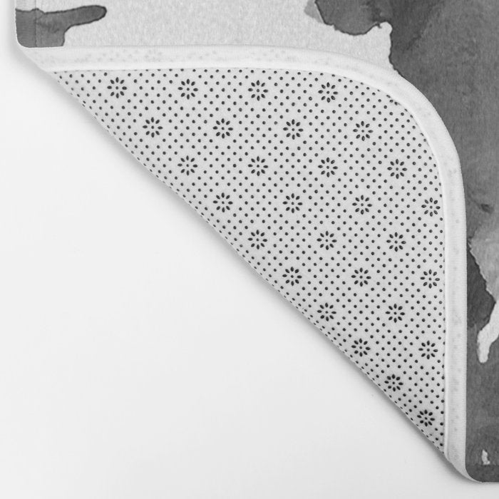 Black Ink Blots Bath Mat Gallery Image 2