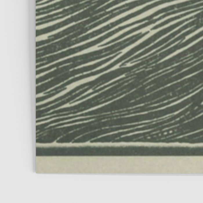 Volcano Woodcut Poster Gallery Image 3