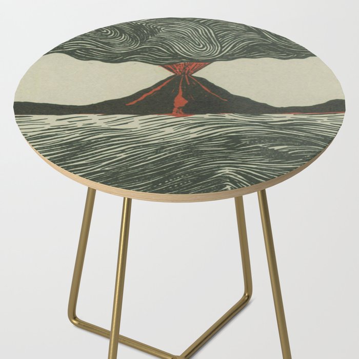 Volcano Woodcut Side Table Gallery Image 2