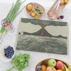 Volcano Woodcut Cutting Board Gallery Image 2