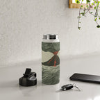 Volcano Woodcut Water Bottle Gallery Image 4