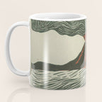 Volcano Woodcut Coffee Mug Gallery Image 3