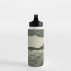 Volcano Woodcut Water Bottle Gallery Image 3