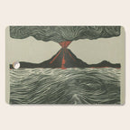 Volcano Woodcut Cutting Board Gallery Image 1