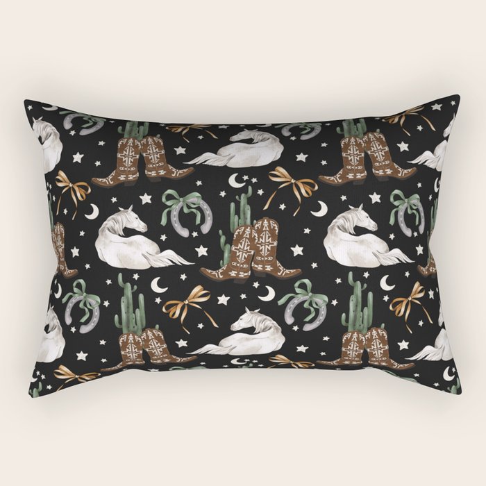 Cowboy Dreams Delight Rectangular Pillow Gallery Image 1