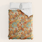 70's Retro Floral Patterned Prints Comforter Gallery Image 6