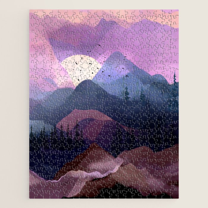 Misty Mountain Morning Jigsaw Puzzle Gallery Image 1
