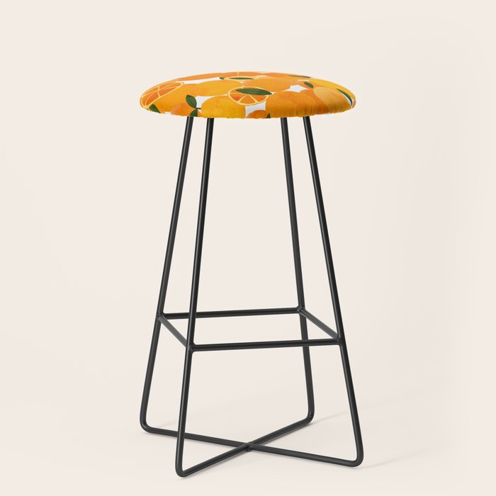 mediterranean oranges still life  Stool Gallery Image 1