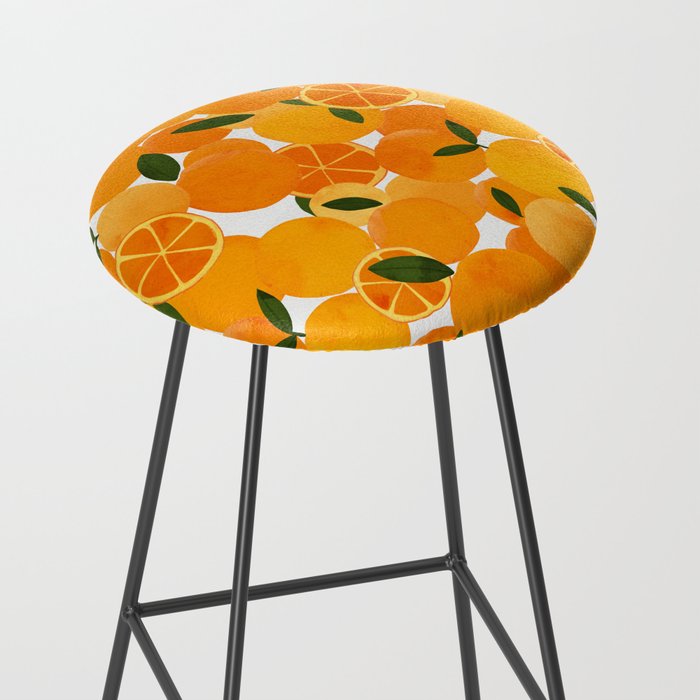 mediterranean oranges still life  Stool Gallery Image 2
