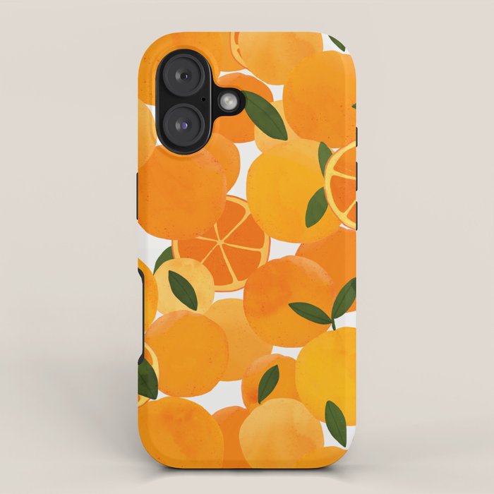 mediterranean oranges still life  iPhone Case Gallery Image 1