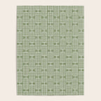 Mid Century Modern Woven Link Pattern in Green Sage Poster Gallery Image 4