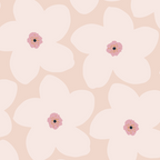 Blush Pink Retro Flower Coffee Mug Gallery Image 2