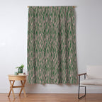 Tiger Stripes In Pink And Green Window Curtain Gallery Image 5