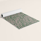 Tiger Stripes In Pink And Green Yoga Mat Gallery Image 2