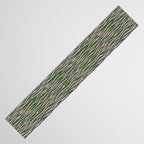 Tiger Stripes In Pink And Green Table Runner Gallery Image 3