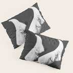 These Boots - Noir / Black & White Pillow Sham Gallery Image 3