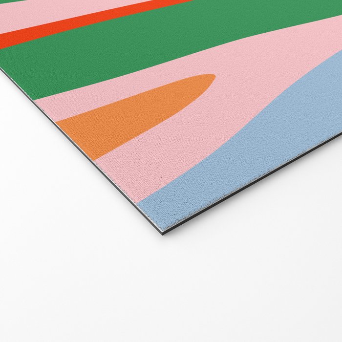 Bold and Colorful Abstract Wild Stripes Modern Multicolor Pattern Welcome Mat Gallery Image 2