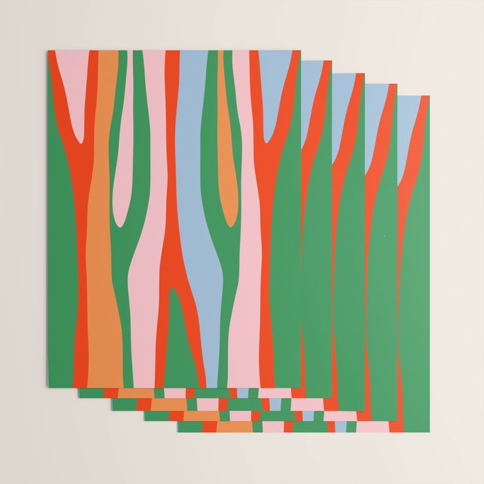 Bold and Colorful Abstract Wild Stripes Modern Multicolor Pattern Wrapping Paper Gallery Image 3