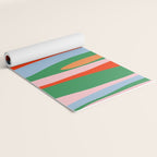 Bold and Colorful Abstract Wild Stripes Modern Multicolor Pattern Yoga Mat Gallery Image 2