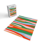 Bold and Colorful Abstract Wild Stripes Modern Multicolor Pattern Jigsaw Puzzle Gallery Image 2
