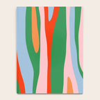 Bold and Colorful Abstract Wild Stripes Modern Multicolor Pattern Notebook Gallery Image 4