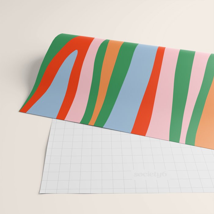 Bold and Colorful Abstract Wild Stripes Modern Multicolor Pattern Wrapping Paper Gallery Image 2
