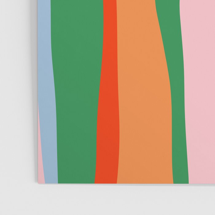 Bold and Colorful Abstract Wild Stripes Modern Multicolor Pattern Poster Gallery Image 3