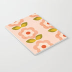 retro daisy minimal pink Notebook Gallery Image 3