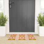 retro daisy minimal pink Welcome Mat Gallery Image 3
