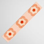 retro daisy minimal pink Table Runner Gallery Image 3