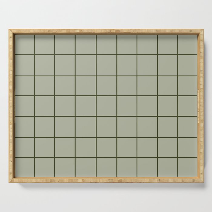 Grid (Green) Serving Tray Gallery Image 1