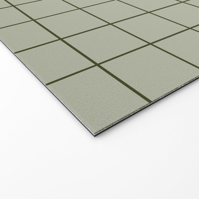 Grid (Green) Welcome Mat Gallery Image 2