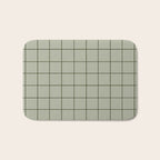 Grid (Green) Bath Mat Gallery Image 1