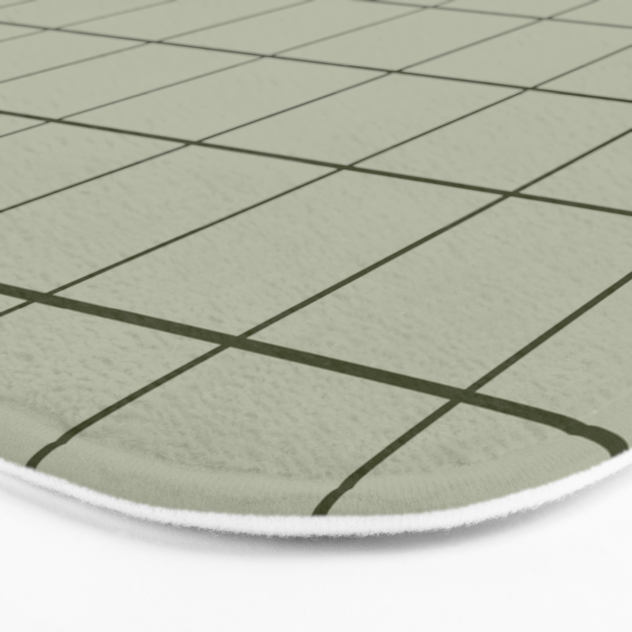 Grid (Green) Bath Mat Gallery Image 3