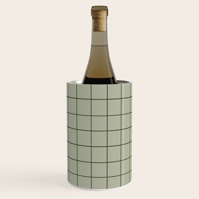 Grid (Green) Wine Chiller Gallery Image 1