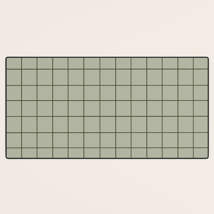 Grid (Green) Desk Mat Gallery Image 3