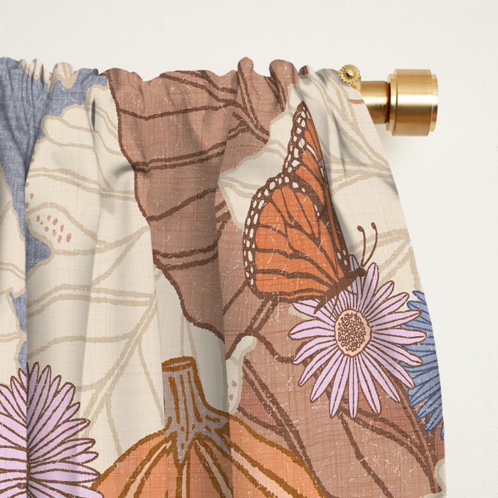 Pumpkin Harvest Window Curtain Gallery Image 2